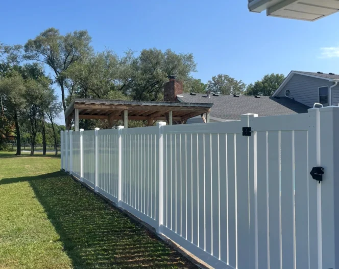 white residential fence franklin ky